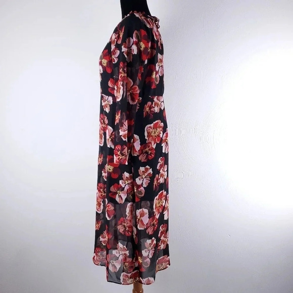 Madewell Shirred Midi Dress in French Rose NWT - Picture 2 of 10